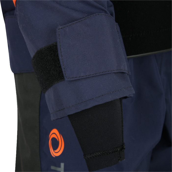 2022 Typhoon Womens Hendra Hinge Zip Drysuit 100185 - Orange / Navy